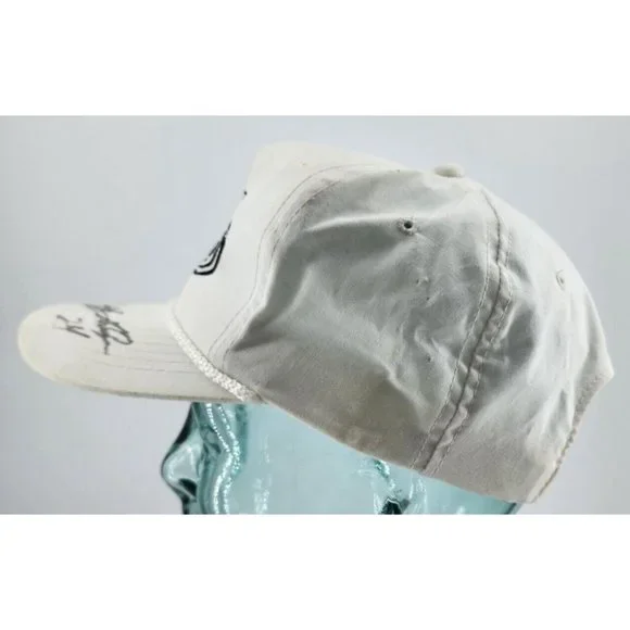 VTG Pepsi Racing White Trucker Rope Hat Signed by JEFF GORDON #24 Youngan OSFA